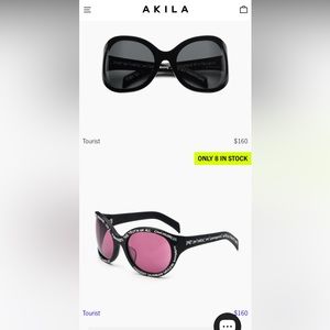 NWT- Jungles Jungles- Akila- Polarized Sunnies- Pink or Black Lens- UNISEX